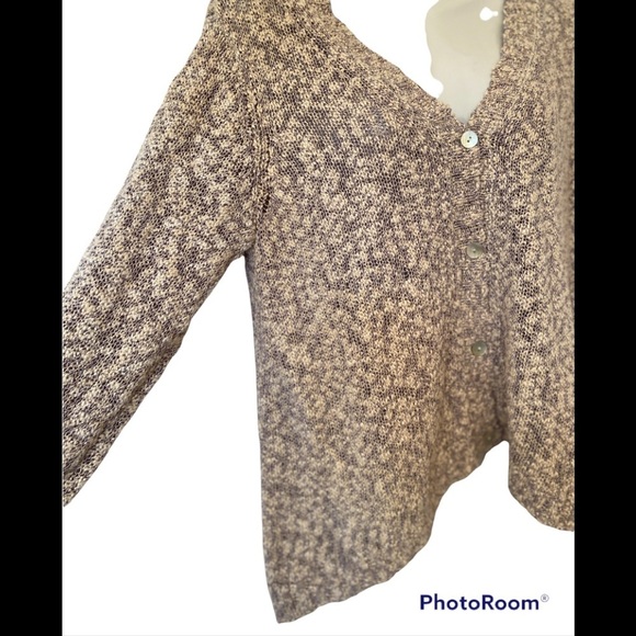 Eileen Fisher Cotton/Viscose Cardigan Sweater - Picture 2 of 8